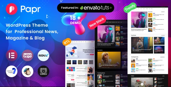 Papr – Newspaper News WordPress Theme